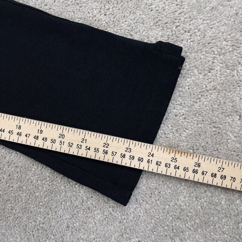 American Giant Pants Womens 8 Black No BS Ponte Kick Flare Crop Pull On‎ Stretch - Picture 9 of 12